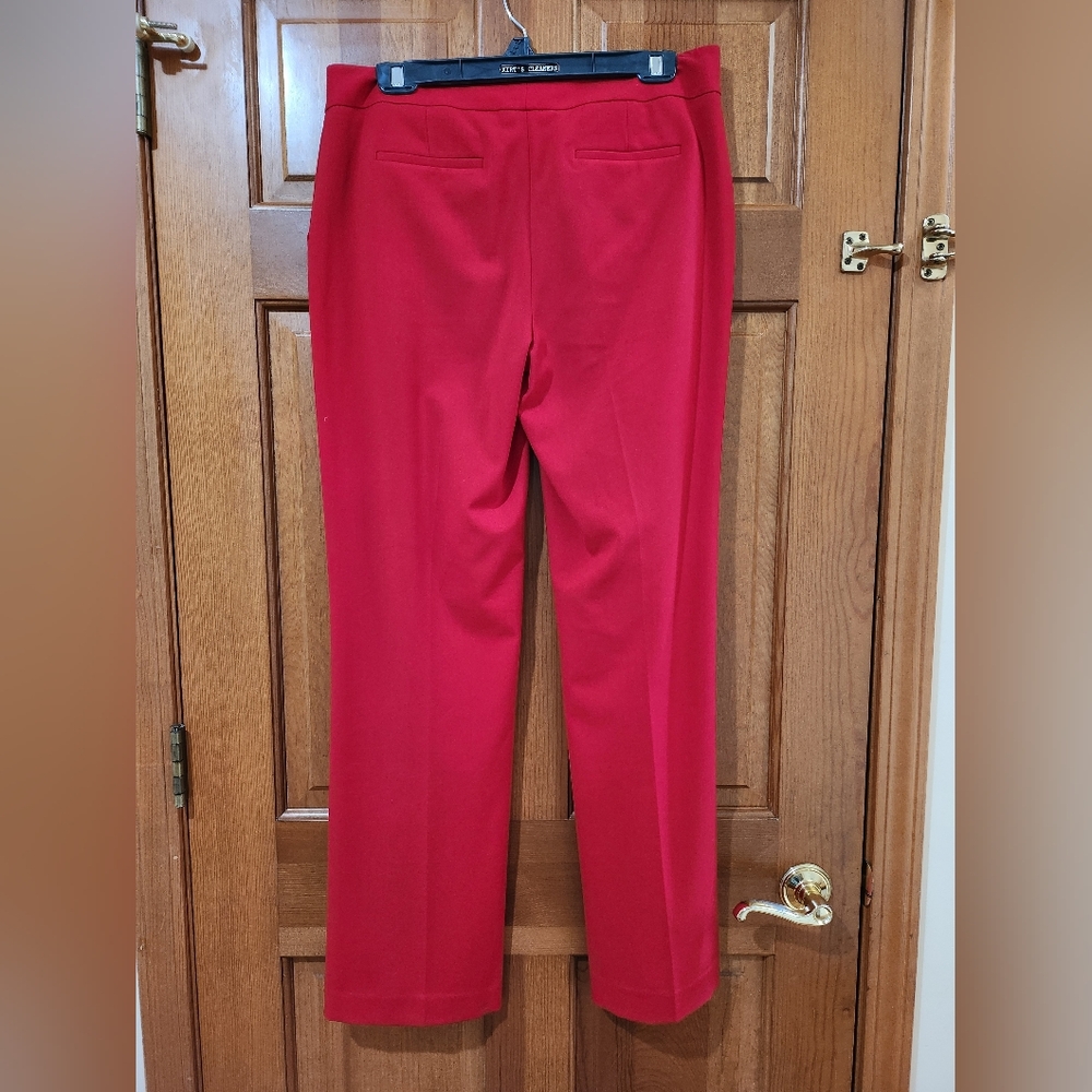 Calvin Klein Red Women's Pants Size 8 - Picture 2 of 6